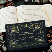 魅惑的なゴシックレイヴンフローラ離れグリー結婚ズ ゲストブック