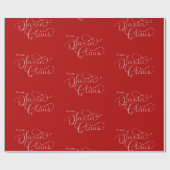 魅惑的なサンタクロース北極クリスマス ラッピングペーパー (フラット)