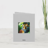 魅惑的なジャングルタイガー – 激しく自由 サンキューカード (裏面)