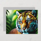 魅惑的なジャングルタイガー – 激しく自由 ポストカード (正面/裏面)