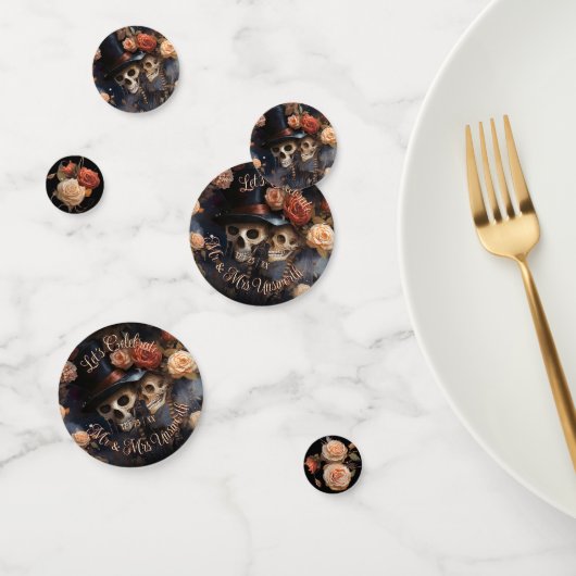 魅惑的なスケルトンロマンチックなキスゴシック結婚ズ コンフェッティ (グループ)