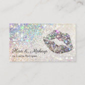 魅惑的なスパークリーグリッターリップグロスキス 名刺 (正面)