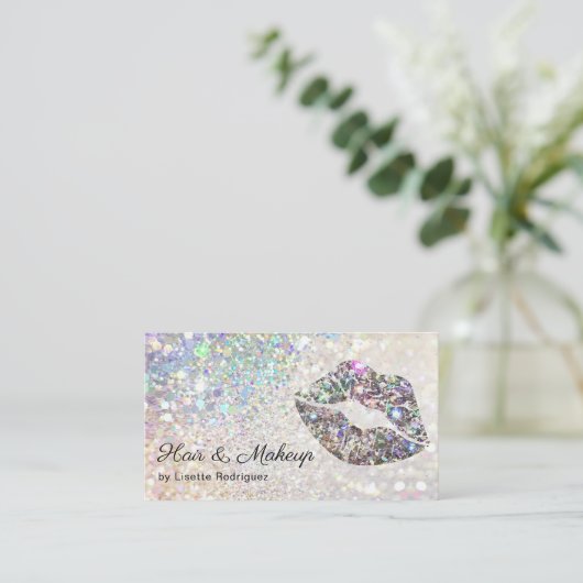 魅惑的なスパークリーグリッターリップグロスキス 名刺 (スタンド正面)