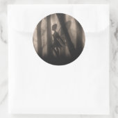 魅惑的なチラッと妖精のシール ラウンドシール (バッグ)