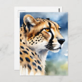 魅惑的なチーズの水色 ポストカード (正面/裏面)