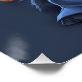 魅惑的なハスキー犬：魔法のハロウィーンの喜び ポスター (コーナー)