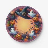 魅惑的なハロウィーンの夜 ペーパープレート (正面)