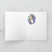 魅惑的なバイオレット-空白のなカード カード (内部)