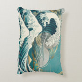 魅惑的なパターンアクセント枕 アクセントクッション (裏面(縦))