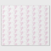 魅惑的なピンクの妖精の塵 ラッピングペーパー (フラット)
