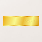 魅惑的なフェイク金ゴールドメタリックルックテンプレート 名刺 (外部フラット)