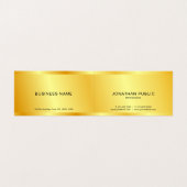 魅惑的なフェイク金ゴールドメタリックルックテンプレート 名刺 (内部フラット)