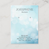 魅惑的なブルー《写真》ぼけ味ジュエリーイヤリングディスプレイ 名刺 (正面)