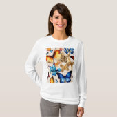 魅惑的なメタリックバタフライTシャツコレクション Tシャツ (正面フル)