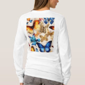 魅惑的なメタリックバタフライTシャツコレクション Tシャツ (裏面)