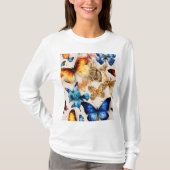 魅惑的なメタリックバタフライTシャツコレクション Tシャツ (正面)