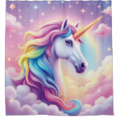 魅惑的なユニコーンシャワーカーテン シャワーカーテン (正面)