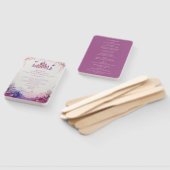 魅惑的なラベンダーレナサンスウェディングプログラム ハンドファン (組立なし)