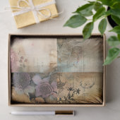 魅惑的なヴィンテージライオンヘッズ&フローラ 薄葉紙 (ギフト)