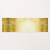 魅惑的な光沢のある金ゴールド王室のクラウンモノグラム ヨガマット (裏面(横))