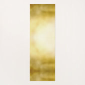 魅惑的な光沢のある金ゴールド王室のクラウンモノグラム ヨガマット (裏面)