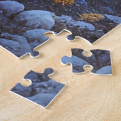 魅惑的な冬のワンダーランドの風景芸術 ジグソーパズル (側面)