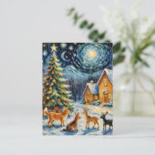 魅惑的な冬の夜 ポストカード (スタンド正面)