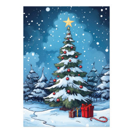 魅惑的な冬の大晦日 フォトプリント           