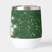 魅惑的な冬の輝くクリスマスツリー (背面)