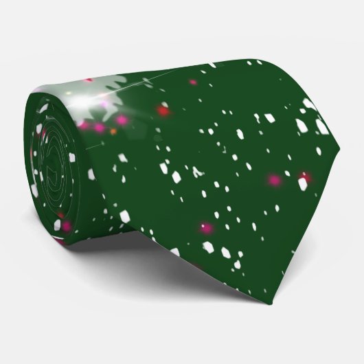 魅惑的な冬の輝くクリスマスツリー ネクタイ (ロール)