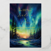 魅惑的な冬 | ノーザンラ結婚イト 箔招待状 (正面)