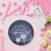 魅惑的な夕暮れの空の星と結婚葉 ペーパープレート (パーティー)