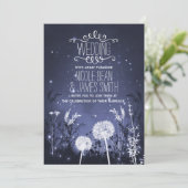 魅惑的な夕暮れの空の星と結婚葉 招待状 (スタンド正面)