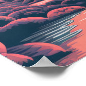 魅惑的な夕暮れ ポスター (角)