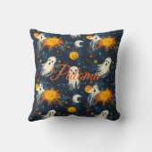 魅惑的な夜のハロウィーンと幽霊&シニカル クッション (裏面)