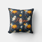 魅惑的な夜のハロウィーンと幽霊&シニカル クッション (正面)