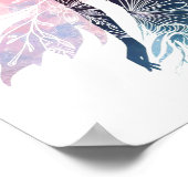 魅惑的な妖精のシルエット ポスター (角)