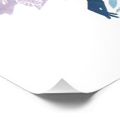 魅惑的な妖精のシルエット ポスター (コーナー)