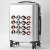 魅惑的な幽霊花ビニールステッカーカスタマイズ シール (スーツケース)