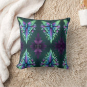 魅惑的な庭の神秘的な月に照らされた妖精 クッション (ブランケット)