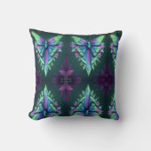 魅惑的な庭の神秘的な月に照らされた妖精 クッション (正面)