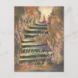 魅惑的な庭園のキツネはカスタマイズ可能 ポストカード