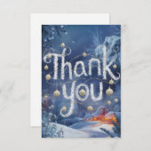 魅惑的な感謝の素敵な幸せな休日 サンキューカード (正面/裏面)