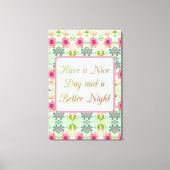 魅惑的な折衷的な庭園：美しいにレベル キャンバスプリント (正面)