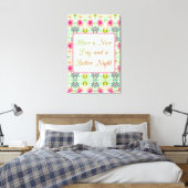 魅惑的な折衷的な庭園：美しいにレベル キャンバスプリント (インサイチュ (寝室))