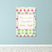 魅惑的な折衷的な庭園：美しいにレベル キャンバスプリント (インサイチュ (ウッドフロア))