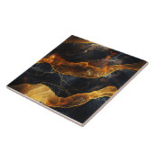 魅惑的な抽象芸術ゴールデンライン タイル (側面)