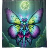 魅惑的な月妖精のファンタジー界 シャワーカーテン (正面)