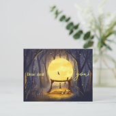 魅惑的な森のジンジャーキャットのカスタマイズ ポストカード (スタンド正面)