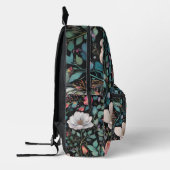 魅惑的な森の花々：植物画 プリントバックパック (左)